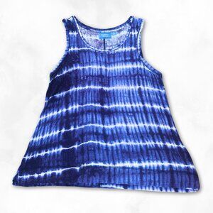 💙 Simply Vera Wang Blue Tie-Dye Tank Top | Petite Large